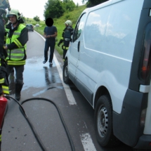 Fahrzeugbrand Gasstation